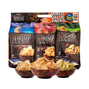 印尼啪啪通网红休闲膨化追剧零食特产小吃怀旧鲜海虾片薯片大礼包