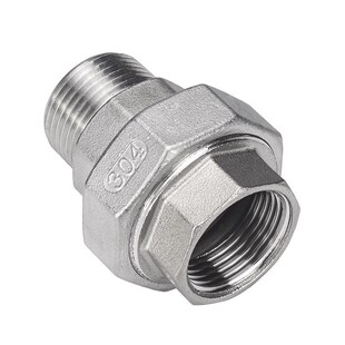 304不锈钢内外丝活接由任316球面六角螺纹油拧活节油任丝扣牙接头