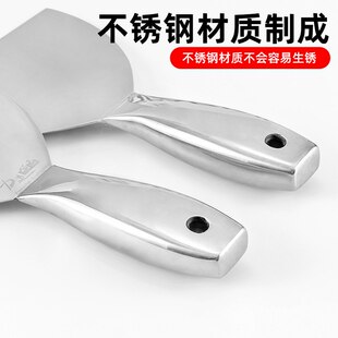油灰刀不锈钢一体油灰铲刀刮腻子大白油漆putty knife5寸6寸灰铲