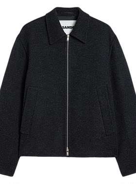 JILSANDER羊毛翻领拉链夹克