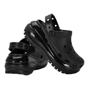 Crocs卡骆驰经典光轮洞洞鞋厚底沙滩鞋户外包头拖鞋207988-001