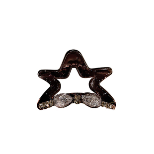 高级感五角星抓夹女2024新款中号后脑勺盘发鲨鱼夹子发夹发卡头饰