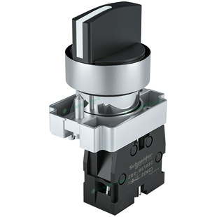 施耐德长柄选择开关三档XB2-BJ53C 22mm3档自复位2常开旋钮开关