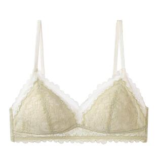 内衣女小胸聚拢平胸专用文胸罩法式三角杯无钢圈大胸显小夏季薄款