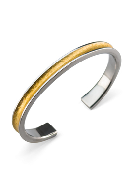 巴赫工作室铁翦金工艺陨铁手镯