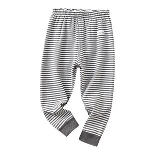 2件价A类儿童春秋保暖裤无骨秋裤长裤男女孩家居无印风全棉打底裤