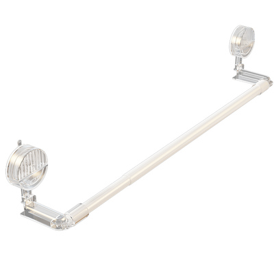 天地鱼吸盘晾衣架可伸缩杆