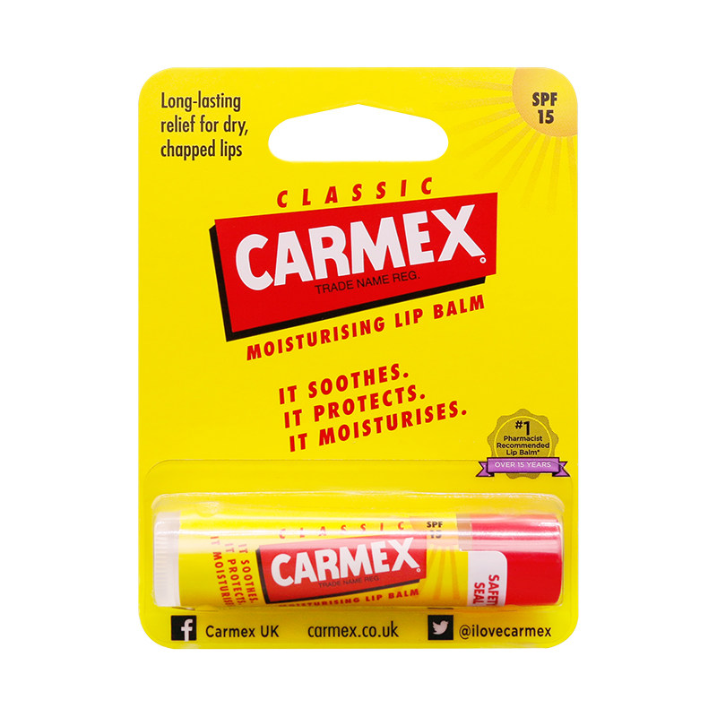 Carmex小黄管润唇膏修护保湿
