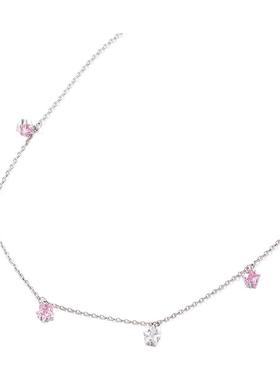 畹町春夏少女度假风星星项链闪耀锆石流苏锁骨链首饰送女友礼物