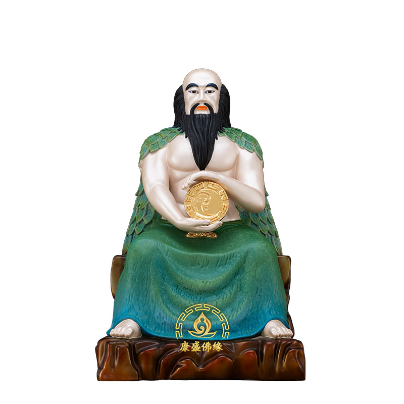 伏羲大帝神像摆件青帝太昊人皇人文始祖家居客厅供奉铜像摆件
