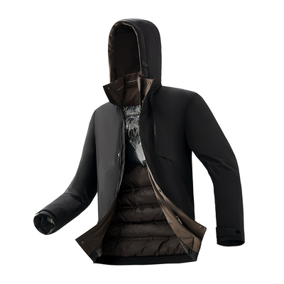 8层防钻绒聚热耐脏污羽绒服红豆