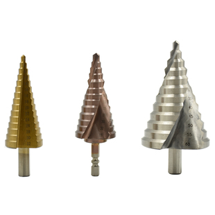 宝塔钻钻头万能多功能螺旋阶梯钻含钴打孔50扩孔器金属不锈钢铁40