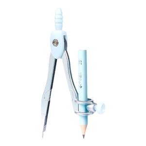 金属圆规夹笔款套装可替换笔芯小学生六年级专用初中生数学尺规专业绘图多功能圆规作图高中生可夹笔学生文具