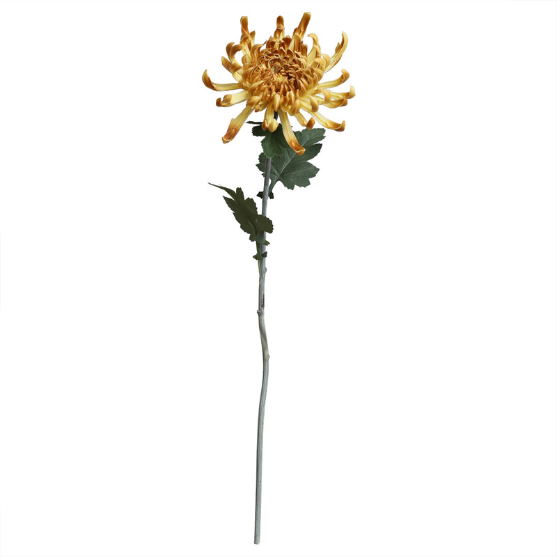鎏金新中式仿真菊花家居摆件
