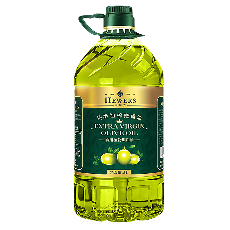 海闻香添加特级初榨橄榄油食用油家用5L装炒菜健康植物调和油正品