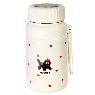 保温杯女士2025新款可爱大容量水杯办公室带茶隔泡茶杯子学生便携