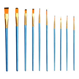 油画笔水粉笔丙烯水彩画笔刷子排笔颜料笔套装美术生专用彩绘笔尼龙画笔毛笔刷儿童画画色彩笔小号圆头平头笔