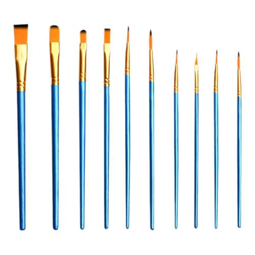 油画笔水粉笔丙烯水彩画笔刷子排笔颜料笔套装美术生专用彩绘笔尼龙画笔毛笔刷儿童画画色彩笔小号圆头平头笔