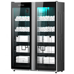 奥克斯毛巾消毒柜商用美容院专用立式双开门衣物浴巾拖鞋消毒柜