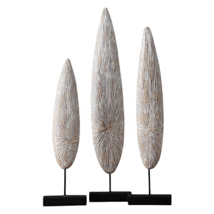 抽象艺术入户玄关摆件竖高客厅电视柜酒柜高级轻奢创意家居装饰品