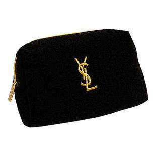 绒布化妆包纯色便携化妆包杂物旅行大牌护肤品收纳包袋专柜礼品包