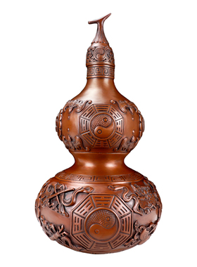 如意纯铜装饰品八卦阵葫芦摆件