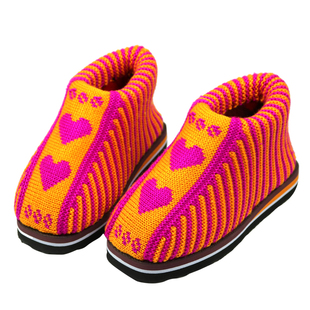 孺子牛鞋底手工毛线编织棉拖鞋室内地板防滑男女包跟月子保暖棉鞋