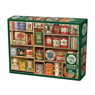 Cobble Hill进口拼图成人版1000片古董罐子治愈系花架高难度礼物