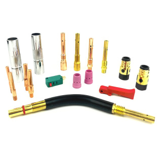CO2二氧化碳气保焊机焊枪配件 350A保护套 保护咀 导电嘴 连接杆