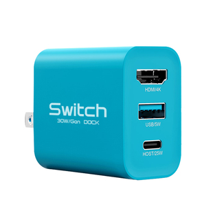 适用于Switch便携底座氮化镓Gan充电器任天堂OLED游戏主机连接电视NS拓展坞配件扩展网线接口HDMI投屏转换器