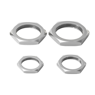 304不锈钢六角薄螺母根母水箱接头锁片龙头锁紧并帽英制管纹螺帽