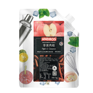 安德鲁苹果肉桂颗粒果酱1kg秋冬热饮烘焙果酱果肉 奶茶店专用
