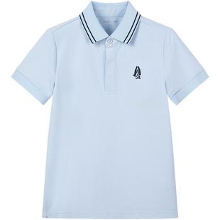 暇步士童装男童速干短袖夏装新品大童T恤户外儿童休闲polo衫