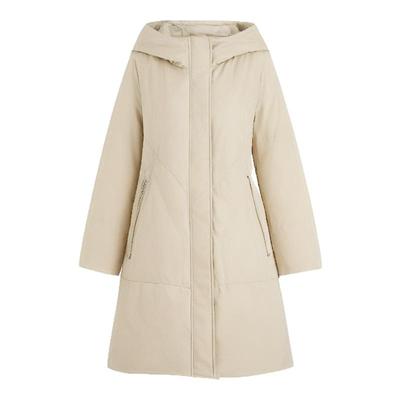 无色无味中长款宽松棉服女外套