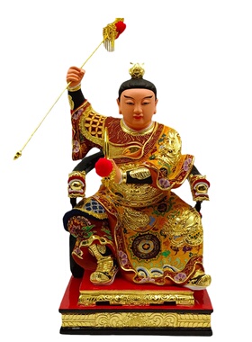 哪吒三太子香樟木摆件中式人物