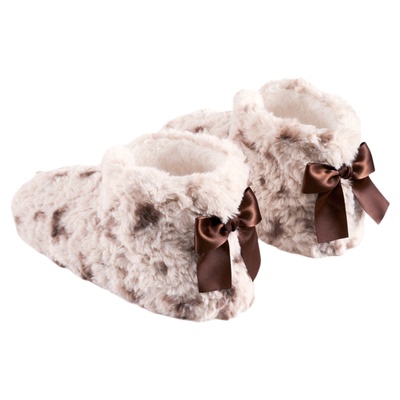 乐丽居高帮加绒保暖静音家居鞋冬