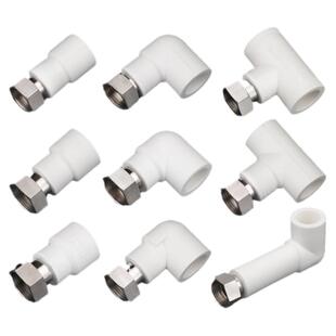 加厚PPR活接头4分6分热水器铜活直接弯头三通热熔水管配件20 25