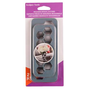 sculpey进口几何切割模板三角形六边形美国土premo软陶超轻粘土