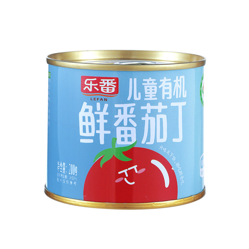有机鲜番茄丁罐头无农残纯素食