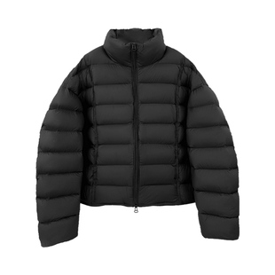 2025冬季新款韩版立领排骨羽绒服女短款90白鸭绒泡芙小个子外套