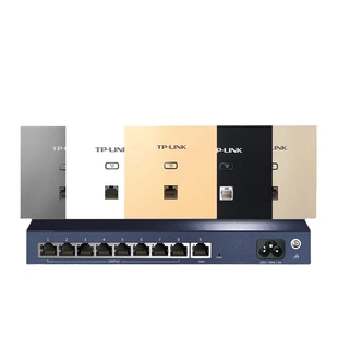 tplink千兆ap面板双频5G无线wifi6全屋覆盖POE大户型普联ac加ap路由器网口墙壁式86型别墅组网ax3000M网络