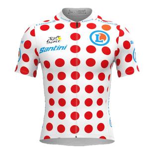 2025新款环法红白圆点衫骑行服长短袖爬坡王公路自行车服速干车衣