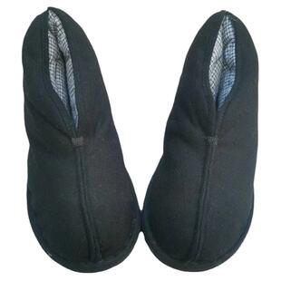 冬季女士圆头加宽纳底棉鞋中式棉麻布纯手工懒人汉鞋老布鞋千层底