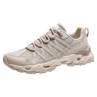 骆驼男鞋青岩2026春夏新款户外网面休闲运动白鞋透气女徒步登山鞋