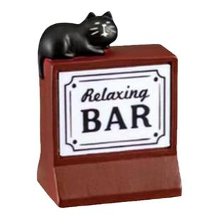 氛围感可爱咖啡小灯冰箱贴迷你猫咪小夜灯微弱光桌面摆件装饰磁贴