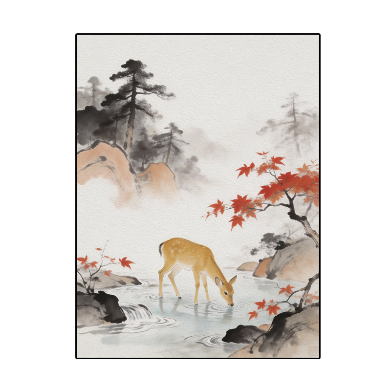 益启画新中式国画动物数字油画