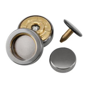 金属四合扣按扣免缝钉扣衣服扣子按压式暗扣子母扣羽绒服摁扣纽扣