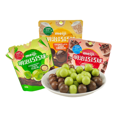 明治巧巧球巧克力儿童袋装零食