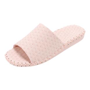 Pansy26年日本女半拖鞋室内加宽轻便舒适静音防滑木地板用