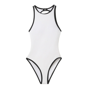 【张雪迎同款】Limone高级感白色连体泳衣泳装性感沙滩温泉度假风